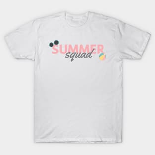 Summer Squad. Sun, Surf, Sand Design for Summer and Beach Lovers. T-Shirt